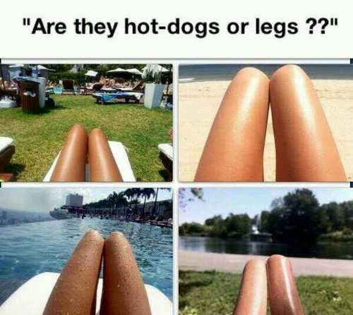 Legs or hot dogs